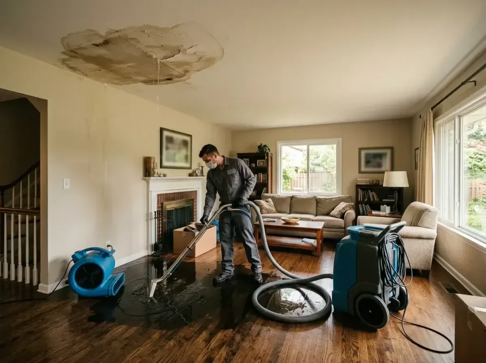attic-pipe-burst-ceiling-drip-008 — frequently asked questions, Water Damage Restoration & Carpet Care in Owings Mills, MD